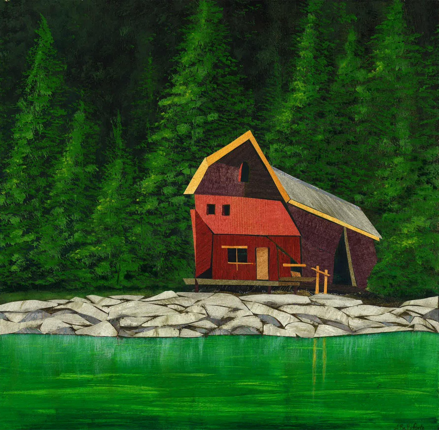 Masonic Lodgings 3 (Cabin on the rocks)